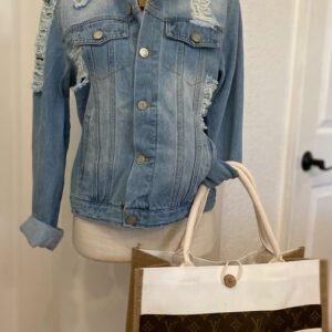 White Jute Burlap Tote