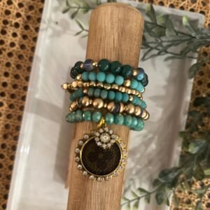 Teal Bracelet Stack Copy