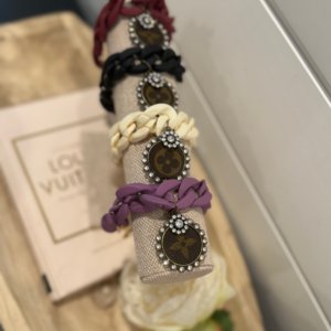 monogram acrylic link bracelet