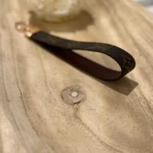 monogram wristlet strap