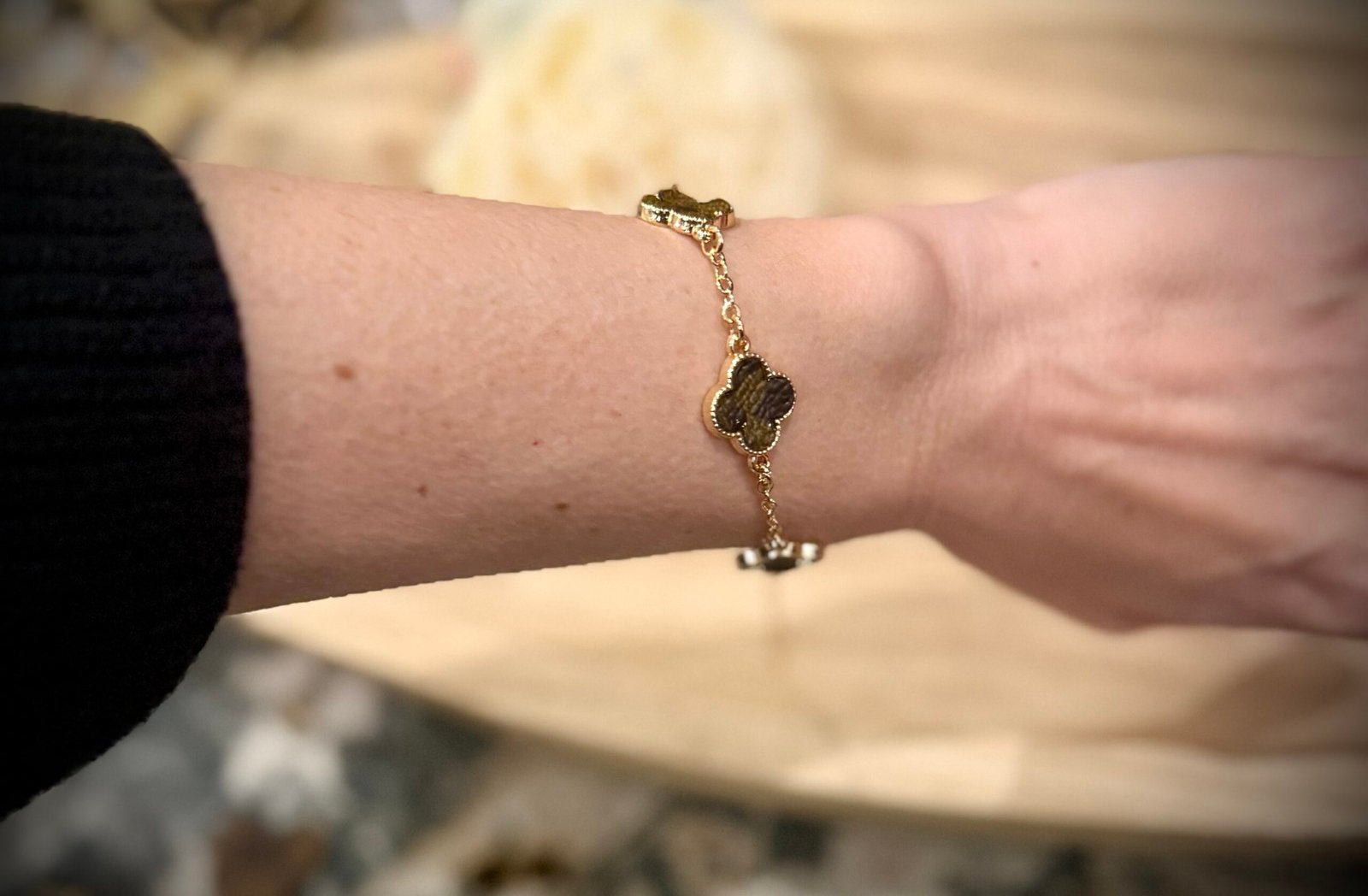 fleur adjustable bracelet (earrings sold separately)