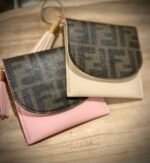 Fendi Snap Card Holder with Tassel