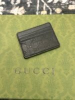 black guccissima card holder