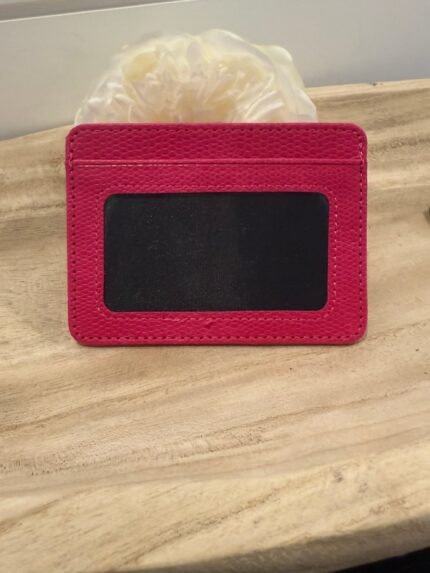 card holder with id window