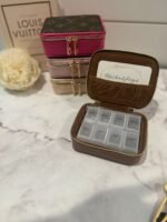 Leather Zippered Pill Case/ Accessories Case - Image 3