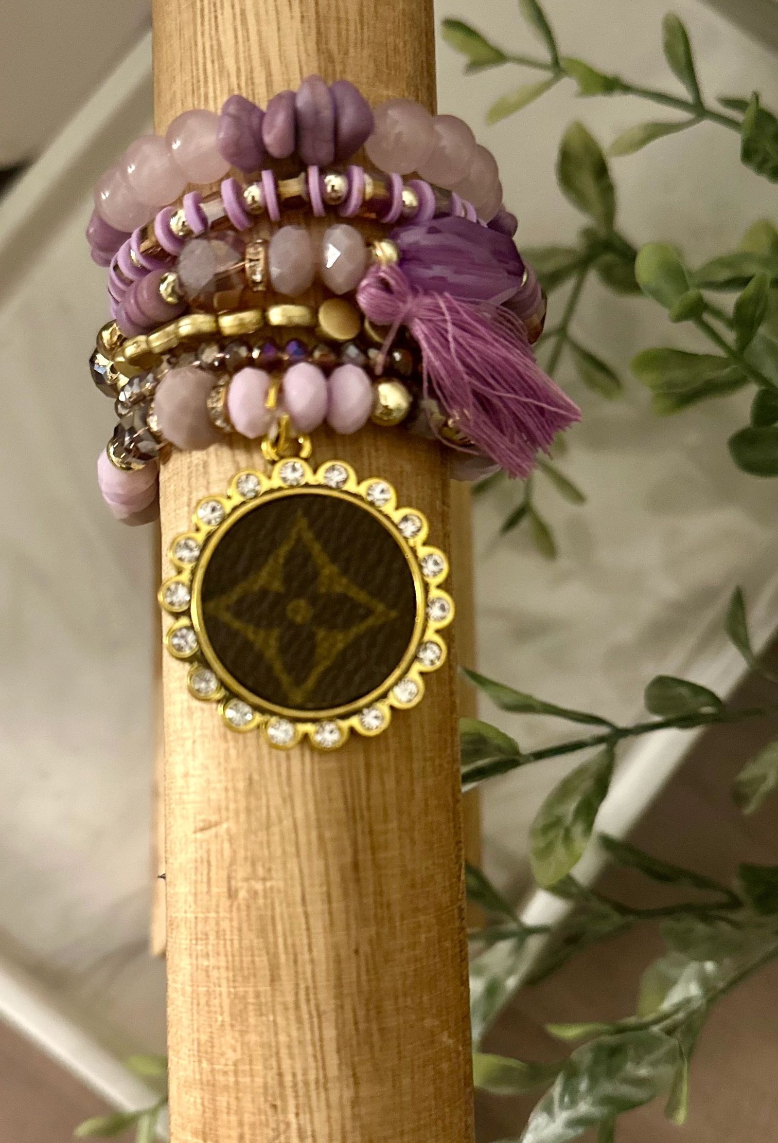 Purple Bracelet Stack