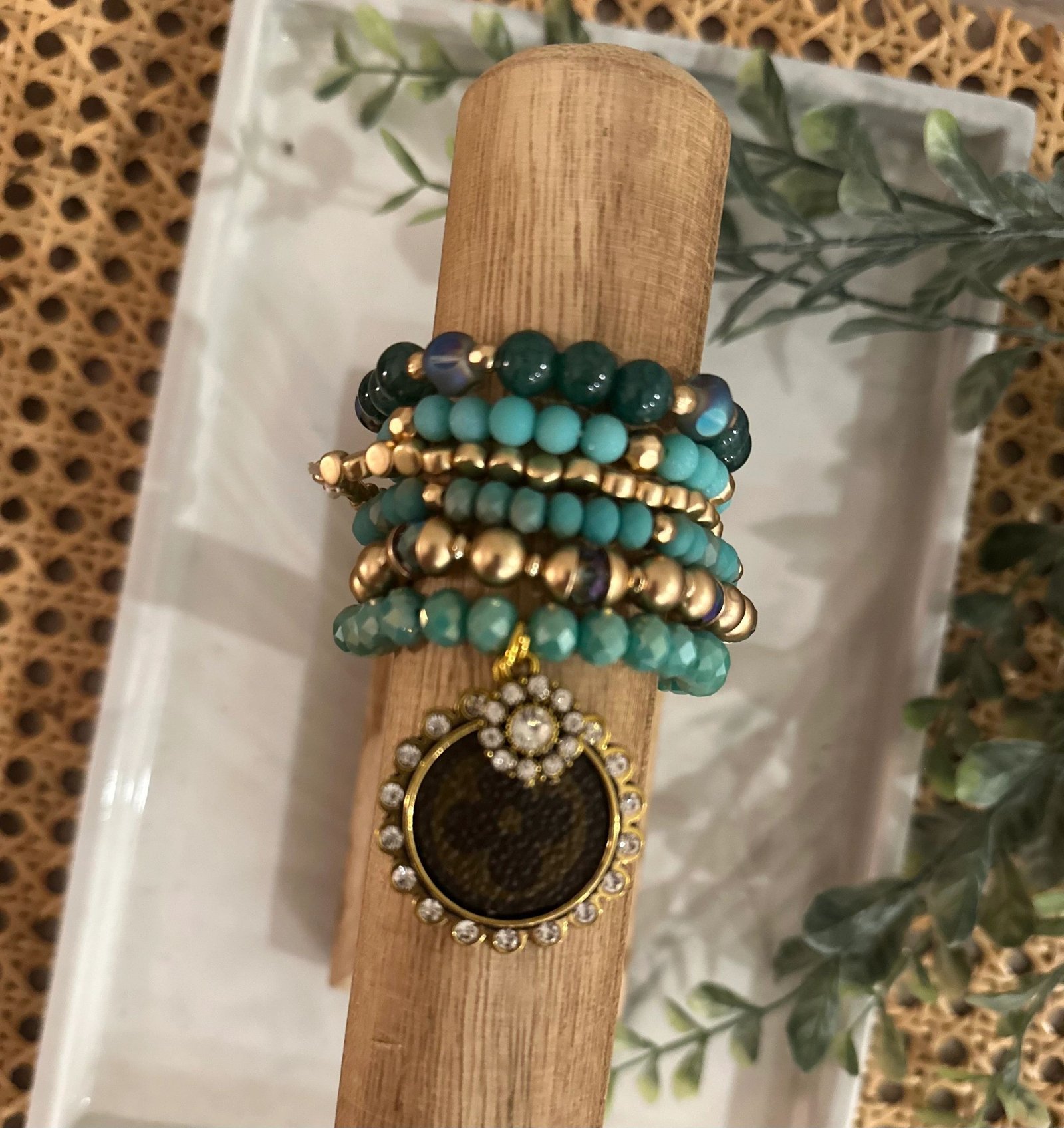 Teal Bracelet Stack