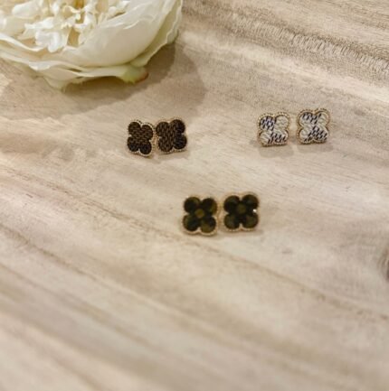 fleur stud earrings (matching bracelet sold separately)