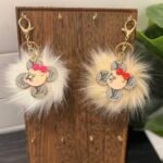 L V  Denim Vivienne Puff Charms
