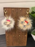 L V  Denim Vivienne Puff Charms