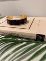 Thin Black Murakami Bangle