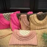 Raffia Crossbody / Wristlet / Clutch