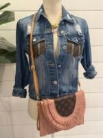 Raffia Crossbody / Wristlet / Clutch - Image 3