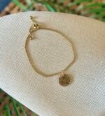 Round Disc Charm Bracelet - Image 2