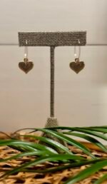 Heart Charm Earrings - Image 2