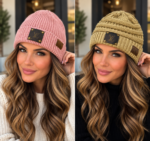 Adult Solid Knit Beanie Without Pom