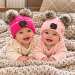 Baby Beanie with Double Pom