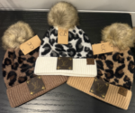 Adult Leopard Beanie with Pom - Image 2