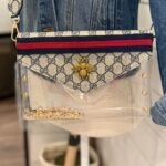 Large Navy GG Stadium Bag