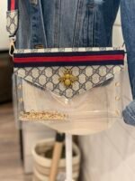 Large Navy GG Stadium Bag